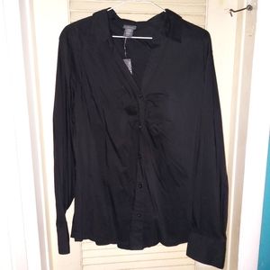 Convington Black Button-Down Shirt